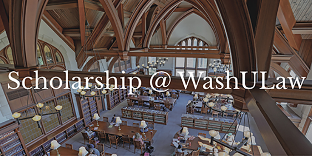Scholarship@WashULaw