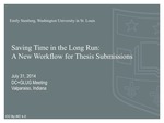 Saving Time in the Long Run: A New Workflow for Thesis Submissions