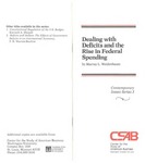 Dealing with Deficits and the Rise in Federal Spending by Murray L. Weidenbaum