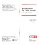 Regulation and the Public Interest by Murray L. Weidenbaum