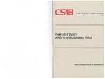 Public Policy and the Business Firm: Proceedings of a Conference by Murray L. Weidenbaum
